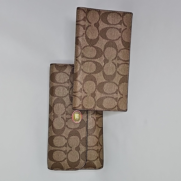 COACH ▪︎ SIGNATURE CHECKBOOK WALLET ▪︎ PEYTON - Picture 12 of 12